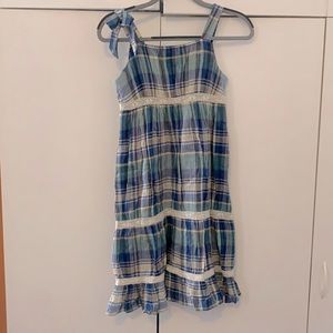 Juicy Couture Blue Plaid Dress size 12
